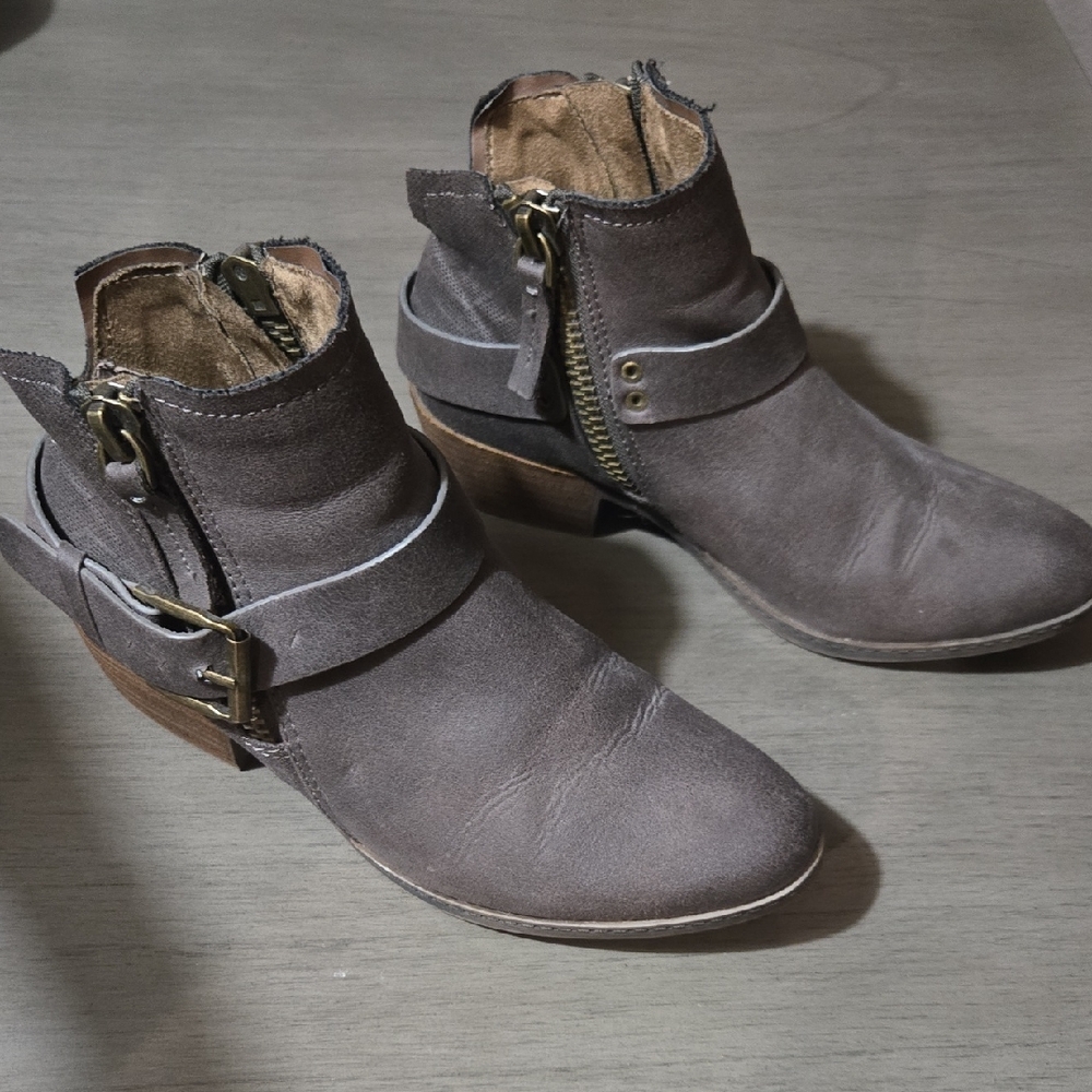 Not Rated Ankle Booties with Buckle Detail